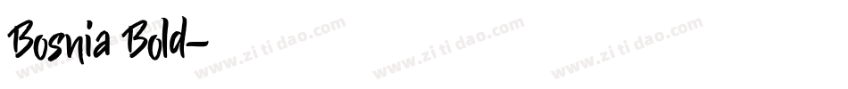 Bosnia Bold字体转换